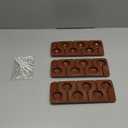 Round Silicone Mold for Lollipop Hard Candy Chocolate Cake Decorating With 24pcs Reusable Sticks Swirl Shape Set of 4