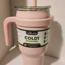 Reduce Pink Travel Tumbler w/Straw & Lid. Insulated Stainless Steel 40 oz. NEW