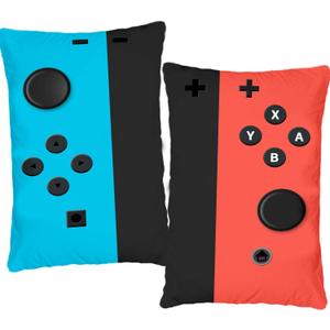 Undergo A Set of 2 Throw Pillow Cases- Gamer Gifts for Teen Boys - Soft Gaming Throw Pillow Cases Cushion Covers for Living Room Bedroom Game Room Decor 12 x 20 inches (Red)
