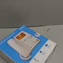 AT&T CL4940 Corded Standard Phone with Answering System and Backlit Display, White