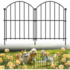 30 Pack Decorative Garden Fence Panels, 17in(H) x 31.5ft(L), Rustproof Metal No Dig Fence, Animal Barrier for Dogs & Rabbits, Anti Digging Fencing for Flower Bed Edging, Yard, Patio & Outdoor