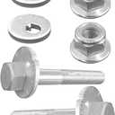 Suspension Arm Alignment Camber Bolts Adjustment Kit Fit for Nissan Armada 5.6L 2004-2015 Pathfinder 4.0L V6 2005-2012, High Strength Steel Toe Alignment Plates Kit Replace 545802S400 545802S40A, 2Pcs