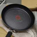 T-Fal Ultimate Hard Anodized Nonstick Fry Pan With Lid 12 Inch, Oven Broiler Safe 400F, Lid Safe 350F, Cookware, Pots and Pans, Kitchen Frying Pans, Skillets, Home, Dishwasher Safe, Onyx