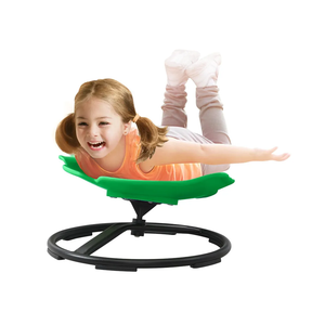 Sensory Spinning Chair for Kids with Autism & ADHD, Swivel Chair for Indoor/Outdoor Use, Sit and Spin Toys, Fish-Shaped Sensory Chairs for Autistic Children, Training Body Coordination (Green)