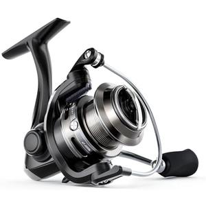 Ashconfish KF Spinning Reel, Freshwater Saltwater Spinning Fishing Reels, CNC Aluminum Spool, 5.2:1 Gear Ratio, 7+1 Ball Bearings 2 Line Cup Styles