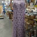 Alex Evenings Women's Long Sleeveless Dress with Shawl, Wisteria, 12