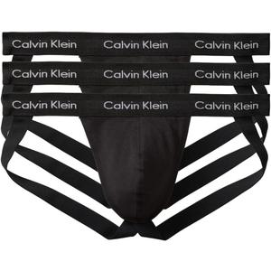 Calvin Klein mens Cotton Stretch 3-pack Jock Strap (Medium)