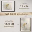Axeman 16x20 Picture Frame, Walnut Wood Photo Frame, Matted to 11x14 Photos