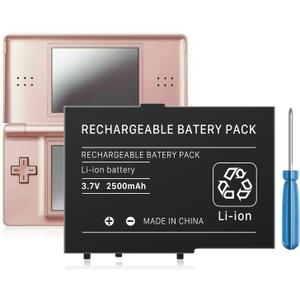 DS Lite Battery, USG-003 2500mAh Li-ion Replacement Battery for Nintendo DS Lite, NDSL Game Player, with Repair Tool Kit (Not for Nintendo DSi, DSi XL, DSi LL)