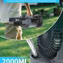 AVV Portable Misting Fan with RGB Ambient Light- 2L Water Tank, 4 Speeds & Spray Mist Fan, 30000mAh Rechargeable Misting Fans for Outdoor/Indoor Fans for Camping, Patio, Garden, Grey-Black