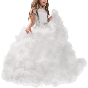 Stunning V-Back Luxury Pageant Tulle Ball Gowns for Girls 10 Year Old
