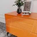 Orange Contact Paper 23.6"x196" Glossy Orange Peel and Stick Wallpaper for Kitchen Countertop/Cabinet Self Adhesive Waterproof Wall Paper Removable Decorative Vinyl