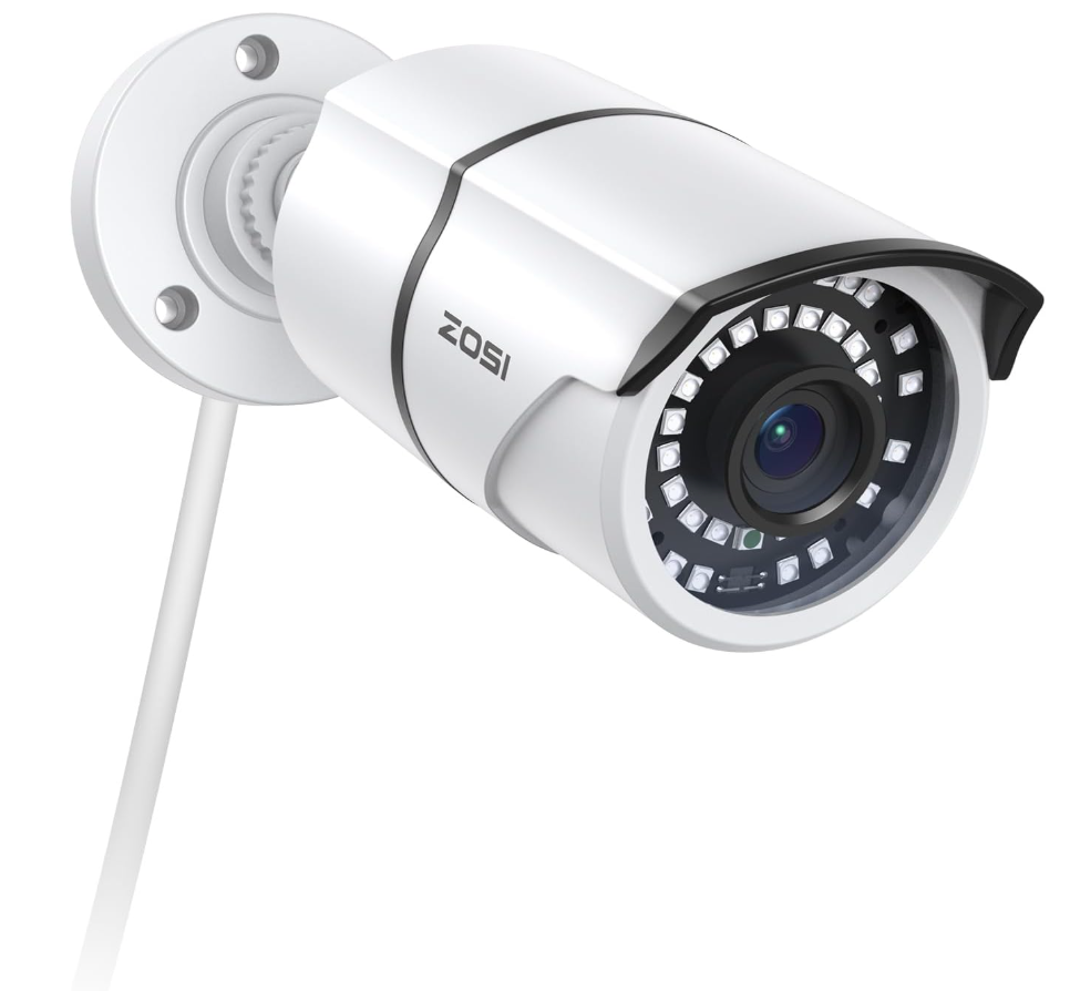 ZOSI ZG2615E 5MP PoE IP Camera Bullet Camera with Night Vision for Outdoor Indoor Power Over Ethernet Surveillance System,Only Work with ZOSI PoE NVR,ZR16DK,ZR08EN,ZR08DN,ZR08PN