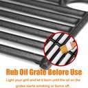 Grill Grates for Charbroil Performance 463448021 463449021 463451022 463450022, Grill Grids for Char-Broil 463455021 463458021, Replacement for G426-0004-W1,G426-0005-W1,Cooking Grates 17 x 28.2''
