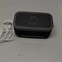 S300 16W Stereo Portable Bluetooth Speaker with 15W Fast Wireless Charging, 13-Color Dimmable Night Light, White Noise, Alarm, FM Radio, BT5.3, TWS, for Home, Office, Bedroom (Black)