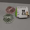 2 Pcs Slow Feeder Insert for Dog Bowl, Anti-Choking Silicone with Strong Suction Cups, Fits Most Dog Bowls, Ideal for Medium, Large Breeds (Green+Pink)