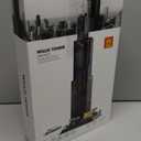 Chicago Willis Tower Model Building Blocks Sets Chicago Skyline Architecture Building Kits Famous Landmark Model Toys Gift for Adults Kids Teens 1241 PCS