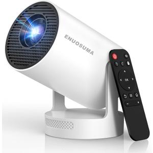 Electric FocusMini Projector, Projector 4K 1080P Support, 260 ANSI Lumens Projector with Wifi and Bluetooth, Upgrade Smart Proyector, 5w Speaker, Auto Keystone Correction 35"-130" Screen HY300 Plus