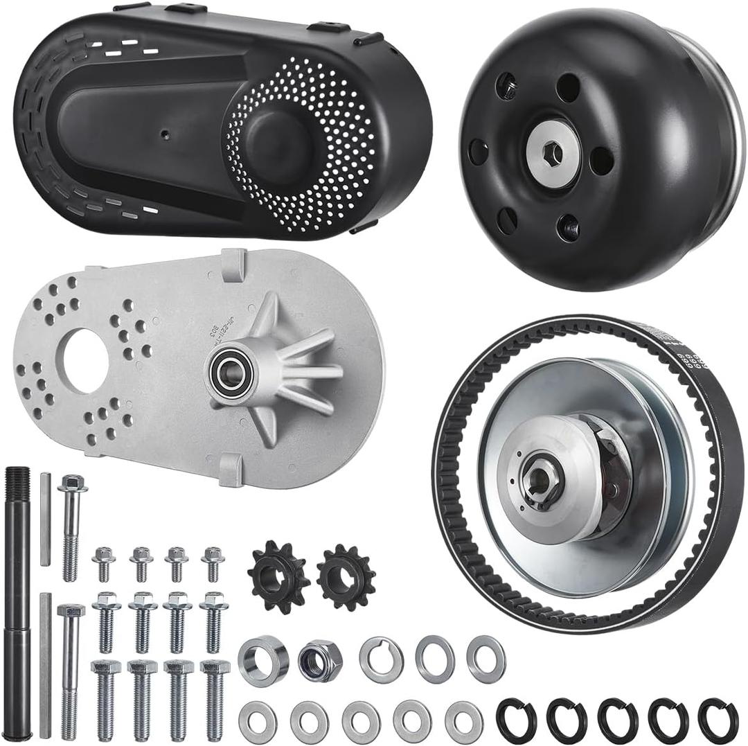 High Power 212CC Torque Converter 8.0 HP 3/4" Go Kart Mini Bike Comet Clutch 10T 40/41 and 12T 35 Chain Predator Driver Pulley Replacement Set - 30 Series