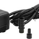 Teamson Home Water Pump for Fountains, Garden Ponds, and Birdbaths, 119 GPH, 2.5 Inch Length, Black