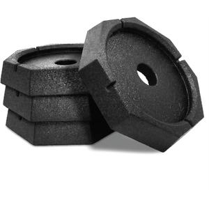 SnapPad Xtra RV Leveling Pads - Permanent Jack Stabilizers for RVs - 9" Round Leveling Jack Pads for LCI Leveling System - Heavy Duty Replacement for Blocks - Made in The USA (6-Pack)