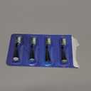 Replacement Toothbrush Heads for Waterpik Complete Care 5.0/9.0 (CC-01/WP-862), with Covers, 4 Count, Black