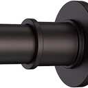 BRIOFOX Industrial Shower Curtain Rod - Never Rust Non-Slip 43-72 Inch Stainless Steel, Bronze