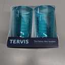 Tervis Clear & Colorful Tabletop Made in USA Double Walled Insulated Tumbler Travel Cup Keeps Drinks Cold & Hot, 16oz - 2pk, Blue Moon