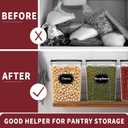 PRAKI Large Airtight Food Storage Containers with Lids, 10PCS Plastic Cereal Storage Containers, Kitchen & Pantry Organizers and Storage for Sugar, Flour, Baking Supplies with Lables & Mark