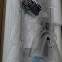 WINNICE Full Length Mirror with Lights, 56" x 16" LED Lighted Floor Standing Body Mirror, Dimmable & 3 Color Lighting for Bedroom, Cloakroom, Dressing Room, Tempered Glass, Square White