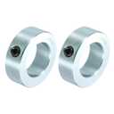 Uxcell 2pcs Set Screw Collars 1-5/16" Bore Carbon Steel Shaft Collars, 2-1/8" OD, 11/16" Width Lock Axle Collar Clamp for Linear Rod Shaft Guide