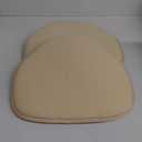 Shinnwa Windsor Chair Cushions 2 Pack, Non Slip Chair Pads for Dining Room, Farmhouse Kitchen Seat Cushion, Set of 2, 17 x 15.5 inches, Beige (Cream)