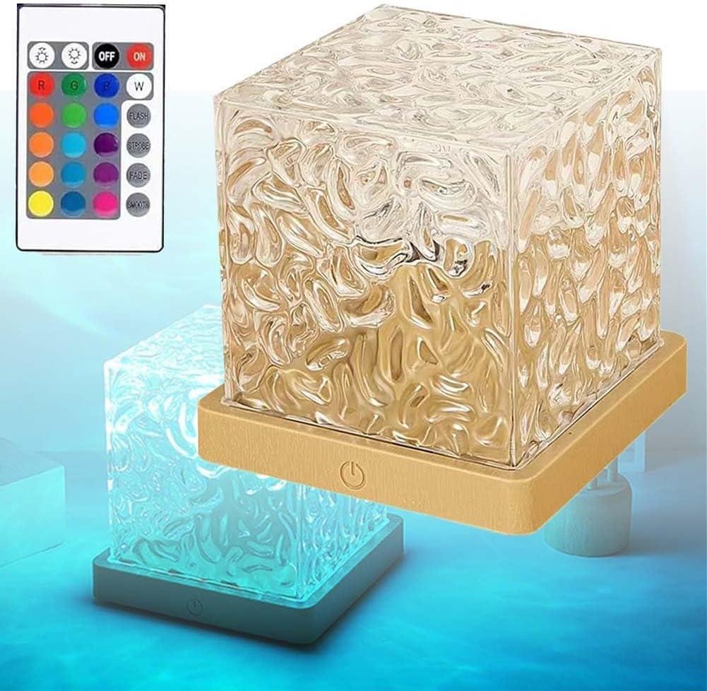 Aurora Borealis Night Light Projector, Keyora Northern Dreamscape Ambient Lamp, Galaxy Ocean Wave Night Lighting with Remote, Bedroom Decor Christmas Gifts for Girls and Boys(Wood,Rechargeable)