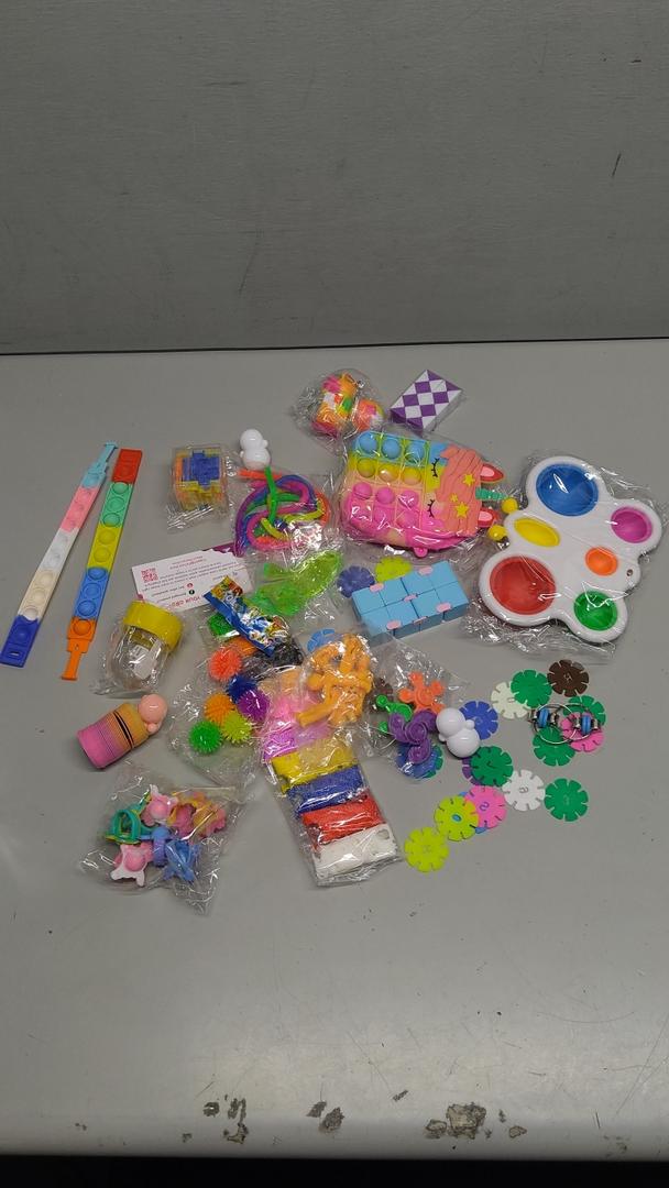 50 Pcs Party Favors for Kids, Fidget Toys Bulk, Birthday Gift Toys, Stocking Stuffers, Treasure Box Birthday Party, Goodie Bag Stuffers, Carnival Prizes, Pinata Filler for Classroom