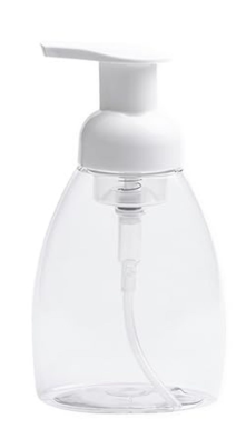 1 pcs Foaming Soap Dispenser Pump Bottles,Foam Hand Soap Dispenser with Refillable Plastic Container for Shampoo for Bathroom & Kitchen-Clear,8 oz(250ml)