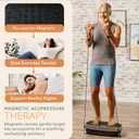 Lifepro HexaPlate Lite Vibration Plate Exercise Machine with Magnetic Acupoints - Full Body Vibration Platform for Beginners and Recovery - Lymphatic Drainage Massager for Muscle Toning and Fitness