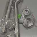 16 Inch Angled Grab Bar, iHansee Anti Slip L-Shaped Shower Grab Bar w/ 16 Inch Straight Bathroom Balance Bar, Knurled Stainless Steel Safety Handle for Seniors Elderly Injury Handicap, Matte Black