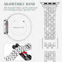 Supoix Compatible with Apple Watch Band 38/40/41/42/44/45/46/49mm+ Case, Women Jewelry Bling Diamond Rhinestone Replacement Metal Bands & 2 Pack PC Protector Case for iWatch Ultra 3/2/1 Series 11/10/9/8/7/6/5/4/3/2/1/SE