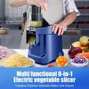 MOGAN 8-In-1 Electric Vegetable Cutter, Commercial Vegetable Slicer Fruit Slicer Machine, Veggie Food Processor Dicer Chopper Stainless Steel Blades for Slicing Shredder Dicing for Home and Kitchen, 
Product Dimensions	9.8"L x 8.2"W x 13.8"H