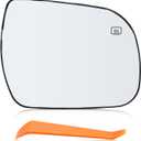 MOTOALL Right Side Heated Rearview Mirror Glass - Passenger Side Exterior Mirror Fit for Toyota Sienna 2011-2019