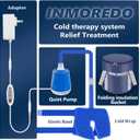 Inmoredo Cold Therapy Machine, Programable Ice Therapy Machine, for Knee Replacement, Post-Surgery Recovery, ACL, Pain Relief, for Sports Injuries, Sprains, Reduce Swelling, Knee Pad