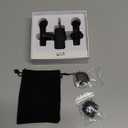 Labstandard Wireless Lavalier Lapel Microphone for iPhone, iPad, mini Video Recording Mic for Interview Video Podcast Vlog YouTube & Livestream, Noise Reduction, Plug & Play (3-in-1 Port) Black