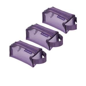 Portable Square Mesh Storage Bag, Mesh Makeup Bag with Zipper Cosmetic Bag, Small Square Coin Purse Portable Toiletry Bag