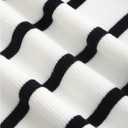 GORGLITTER Women's Sleeveless Striped Sweater Vest Dressy Button Down Knit Business Casual Cardigan (S)