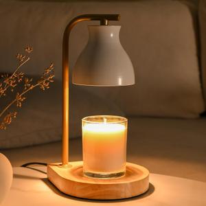 SOKCVSEA Candle Warmer Lamp - Candle Lamp Warmer with Dimmable, Birthday Gifts for Mom Women, House Warming Gifts New Home Decor, Wax Melt Warmer with 2 Bulbs 