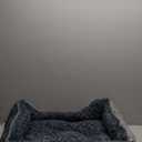 INVENHO Large Dog Bed for Large Medium Small Dogs, Rectangle Washable Orthopedic Dog Bed, Soft Calming Sleeping Puppy Bed Durable Pet Cuddler with Anti-Slip Bottom L(30"x24"x9") (Grey)