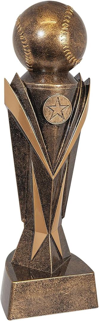 Baseball Astro Trophy - 7, 8.75 or 10.75 Inch Tall | Softball Award - Engraved Plate On Request
