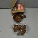 Egg Cooker,microwave egg cooker,Ceramic Microwave Egg Poacher with Dome Chimney Lid and Hollow Hand