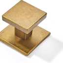 khtumeware 10-Pack 1-1/2 Square Heavy Duty Solid Antique Brass zinc backplates for Cabinet knobs Suitable for Dressers,Drawers and Kitchen Hardware