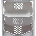 Laundry Basket with Wheels and 3 Layers for Clothes Storage,Multi-functional Kitchen,Bathroom Laundry Hamper